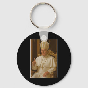 Popo Trump Vatican Church Pope Trump Funny Christi Nyckelring