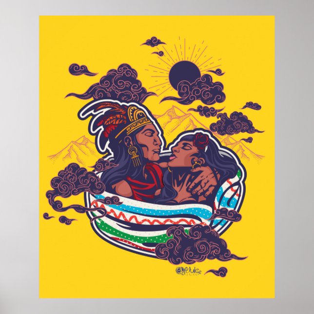 Popocatepetl y Iztaccihuatl Poster (Framsidan)