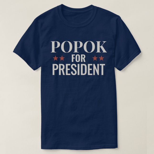 Popok for President ★ Endorsed by Crispy Campaign T Shirt (Design framsida)