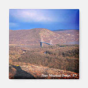 Popolopen Trail Utsikt över Bear Mountain Bridge Magnet