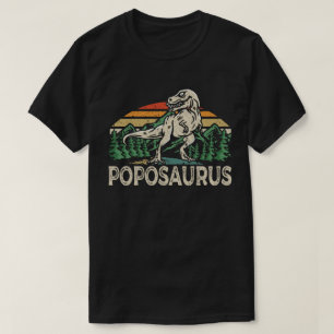 Poposaurus Dinosaur Farfar Saurus Fars Dag T Shirt