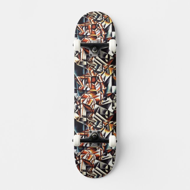 Popovas konstskateboard skateboard bräda 19,5 cm (Framsida)