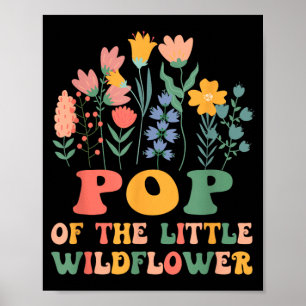 Popp av den lilla vilda blomman Ba Poster
