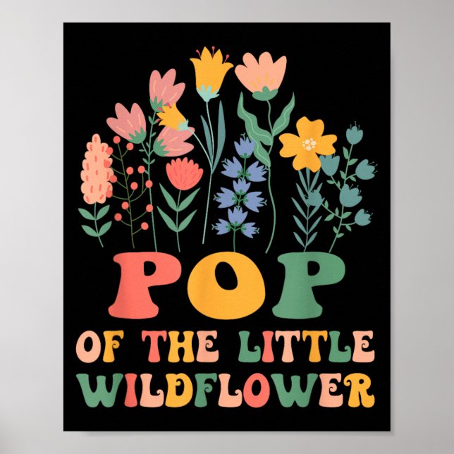 Popp av den lilla vilda blomman Ba Poster (Framsidan)