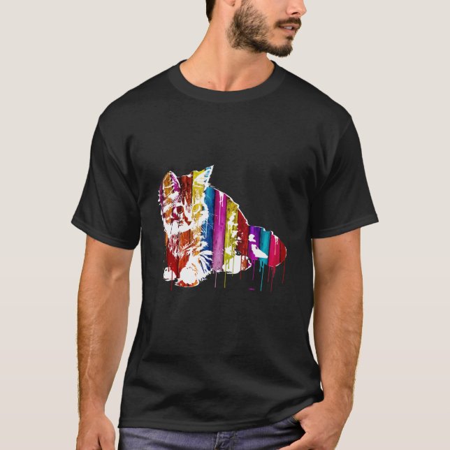 Popp katt t shirt (Framsida)