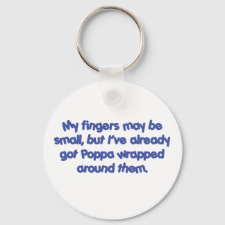 Poppa's Wrapped (blå) Nyckelring