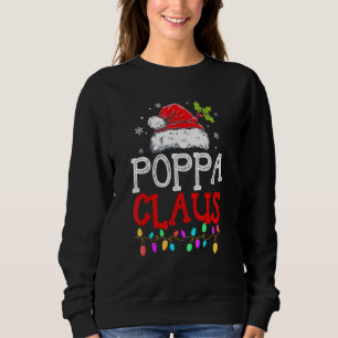 Poppa Claus jul-familjen Pajama Matching Julafton T Shirt