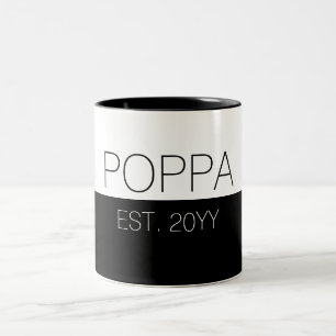 Poppa Etablerade Gifts for Pappa Poppa Två-Tonad Mugg