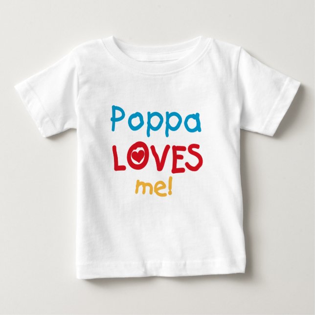 Poppa Kärlek Me T-shirts och Gifts (Framsida)
