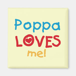 Poppa Kärlek Me T-shirts och Gifts Magnet