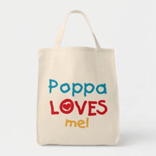Poppa Kärlek Me T-shirts och Gifts Tygkasse