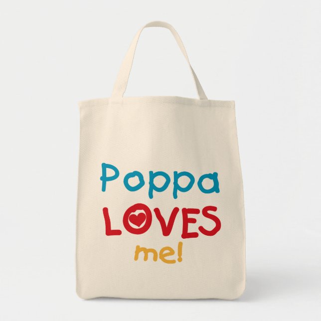 Poppa Kärlek Me T-shirts och Gifts Tygkasse (Framsidan)