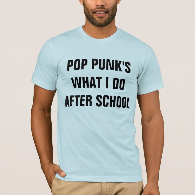 poppa punksutslagsplatsen tee shirt (Framsida)
