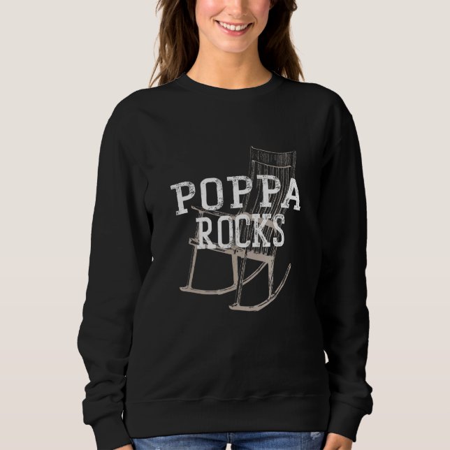 Poppa Sten Fars dag Barnbarn Kärlek Grandchilchdr T Shirt (Framsida)