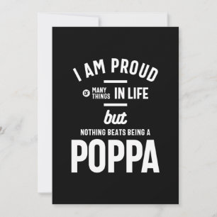 Poppa - stolt över många Saker i livet Tack Kort