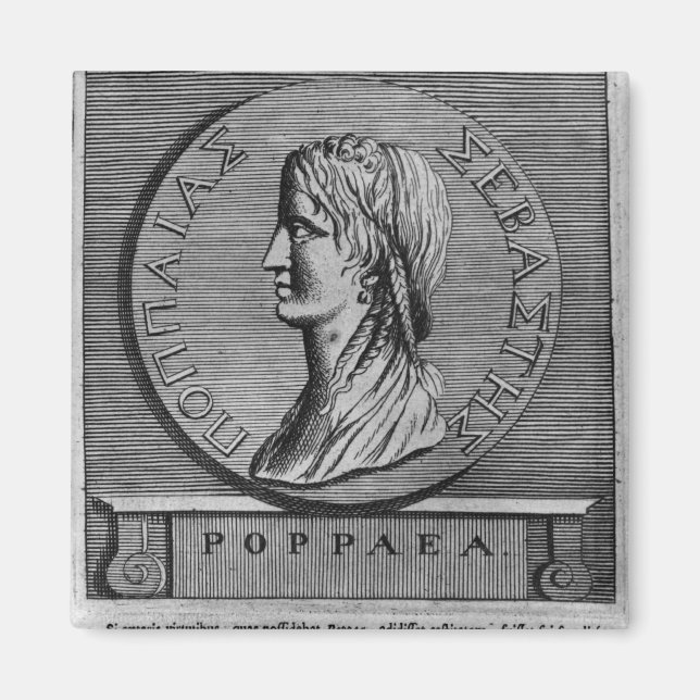 Poppaea Sabina, graverad efter en romersk Magnet (Framsidan)