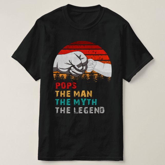 poppar mannen myten i legenden t shirt (Design framsida)