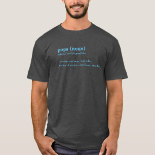 Poppar t-skjortan för text för ordbokdefinitione t shirt