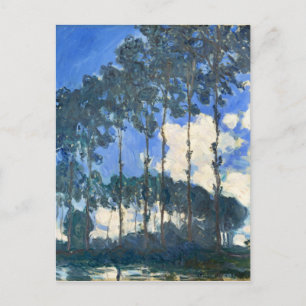 Popparer vid Bankerna av floden Epte - Monet Vykort