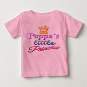 Poppa's Little Princess Baby Småbarn T-Shirt