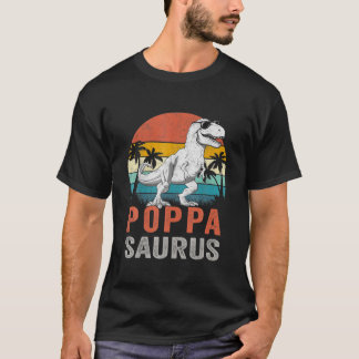 Poppasaurus t.ex. Rex Dinosaur Poppa Saurus familj T Shirt