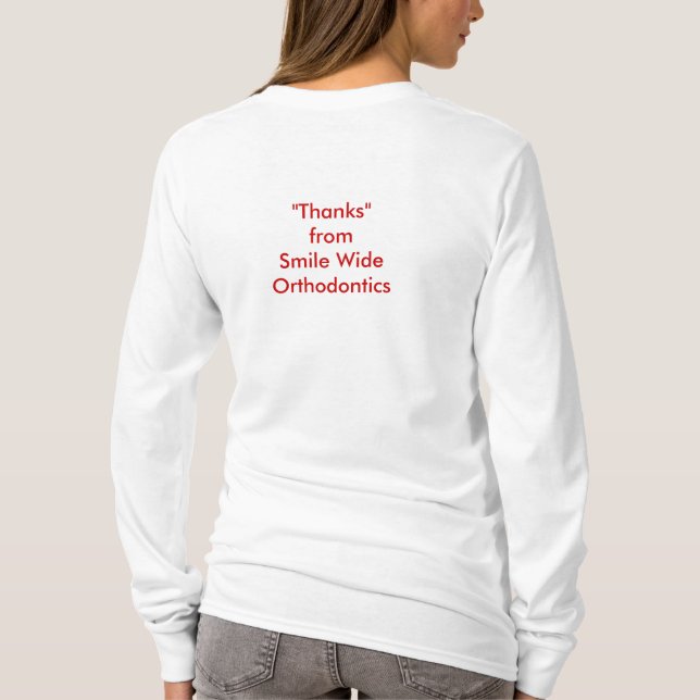 Poppat in till något att sägatackT-tröja T Shirt (Baksida)