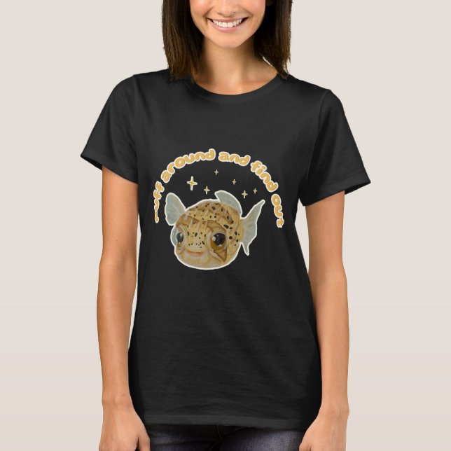 Poppcornfisken säger Ingen Ting T Shirt (Framsida)