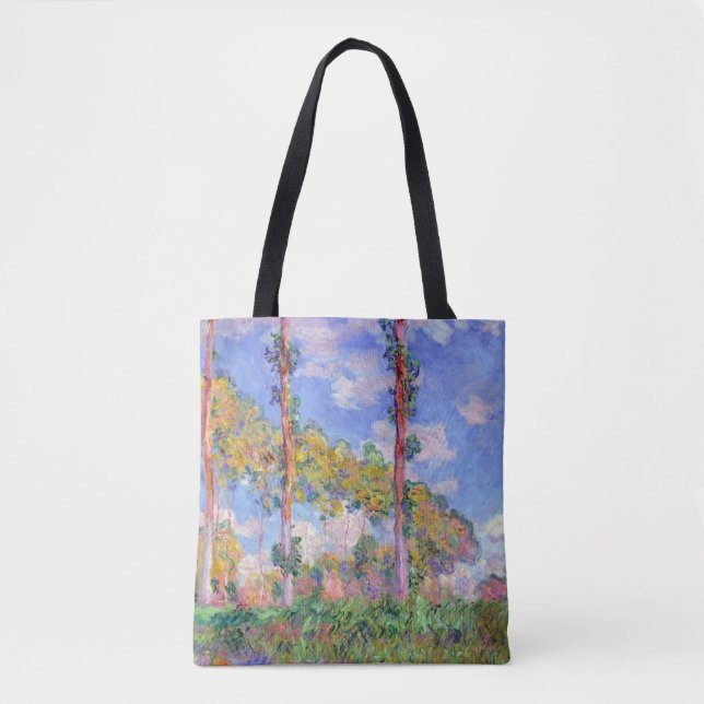 Poppelträd i solen, Monet Tygkasse (Framsida)