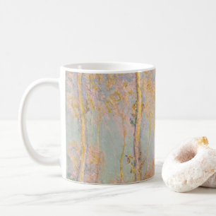 Poppelträd, impressionistiskt landskap, Claude Mon Kaffemugg