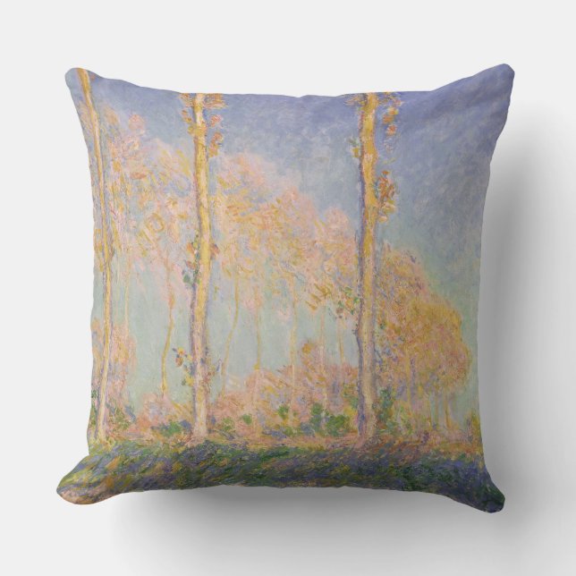 Poppelträd, impressionistiskt landskap, Claude Mon Kudde (Framsida)