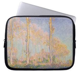 Poppelträd, impressionistiskt landskap, Claude Mon Laptop Fodral