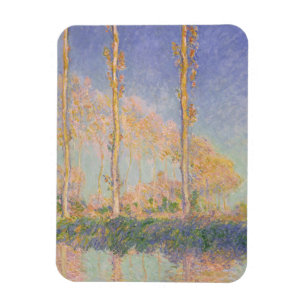 Poppelträd, impressionistiskt landskap, Claude Mon Magnet
