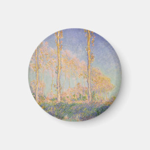 Poppelträd, impressionistiskt landskap, Claude Mon Magnet