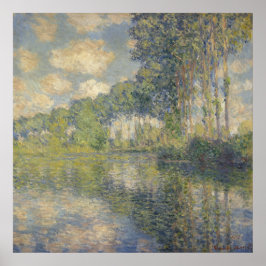 Poppelträd vid Epte - Monet Poster
