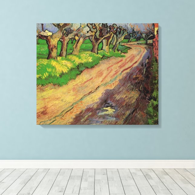 Poppelvide av Vincent van Gogh Canvastryck (Insitu (trägolv))