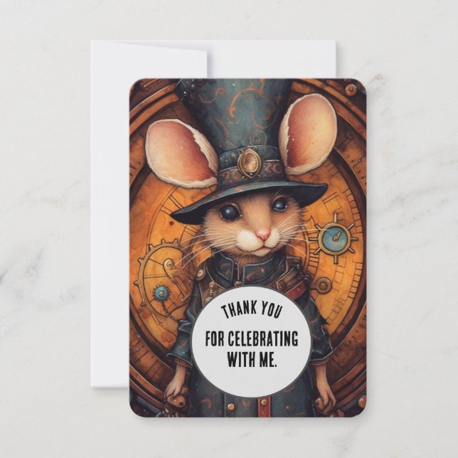 Popperwaddle Tack Steampunk (Anpassningsbar) Kort (Framsida)