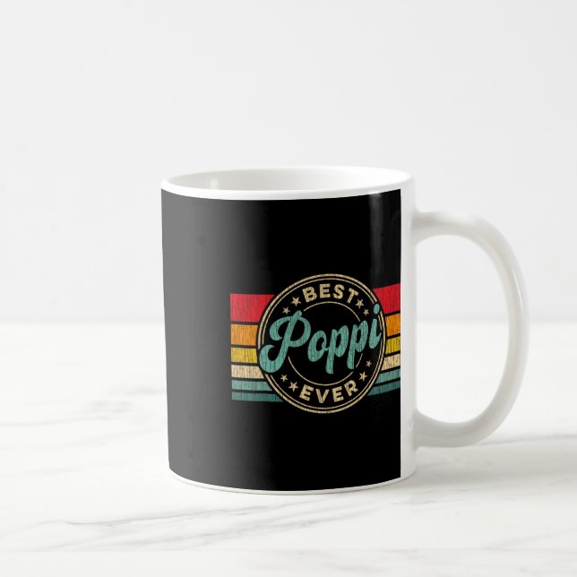 Poppi någonsin Vintage Retro Far39s Dag Gift Kaffemugg (Höger)