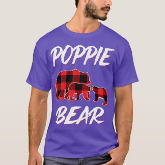 Poppie Bear Red Play jul Pajama Matching Fa T Shirt