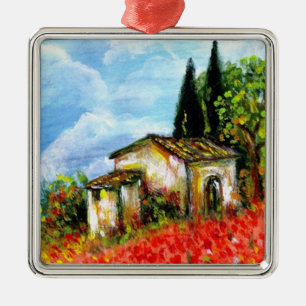 POPPIER I TUSCANY JULGRANSPRYDNAD METALL