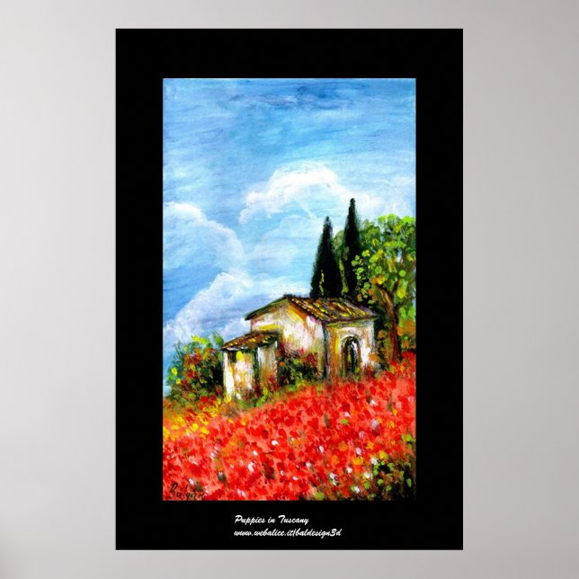 POPPIER I TUSCANY POSTER (Framsidan)