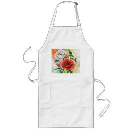 Poppies Apron Långt Förkläde
