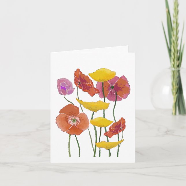 Poppies-årskort Kort (Framsida)