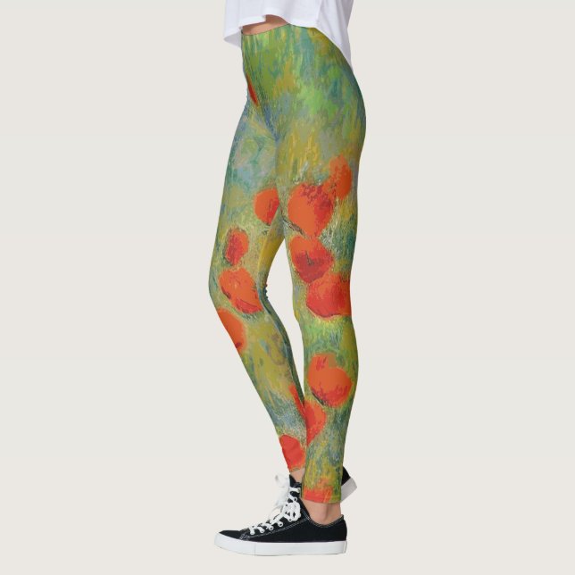Poppies - baljväxter leggings (Vänster)