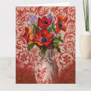 Poppies Big Greeting Card Kort