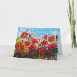 "Poppies by Sea" Kort