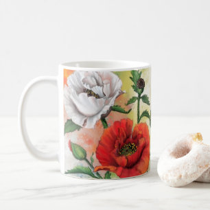 Poppies Coffee Mugg Poppy Flowers
