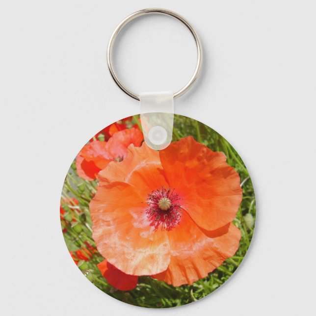 Poppies - Coquelicots Nyckelring (Framsida)