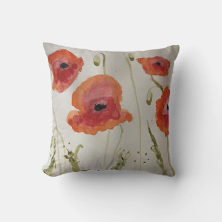 Poppies Cotton Pillow Kudde