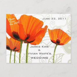 Poppies Deco Shawn Meddelande Vykort