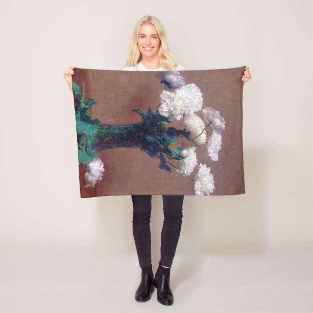 Poppies, Henri Fantin-Latour Fleecefilt (På plats)